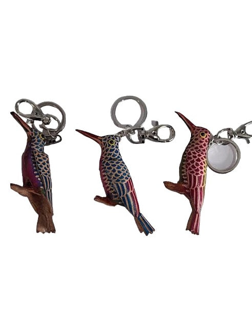 Key Chain Hummingbird Leather KC4170