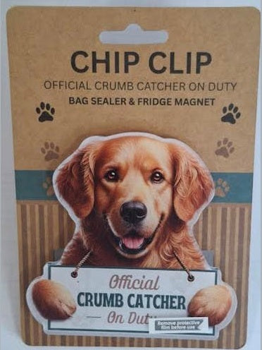 Chip Clip Magnet/Bag Sealer Golden Retriever Dog 247-15