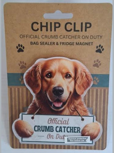 Chip Clip Magnet/Bag Sealer Golden Retriever Dog 247-15