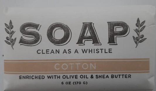 Bar Soap-Cotton- Clean As A Whistle-6oz 