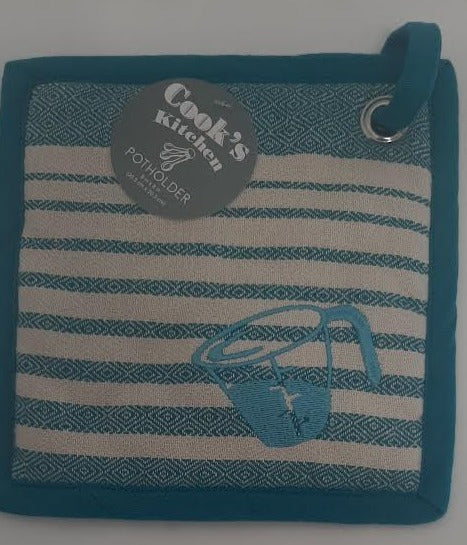 Pot Holder-Teal-8x8"-R3212 