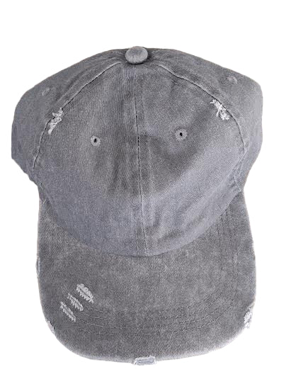Baseball Cap Women's Denim Washed Pony Tail  4 Colors  Ht5118