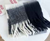 Scarf Women's Super Soft Warm Black/White/Grey rtbwgreys 