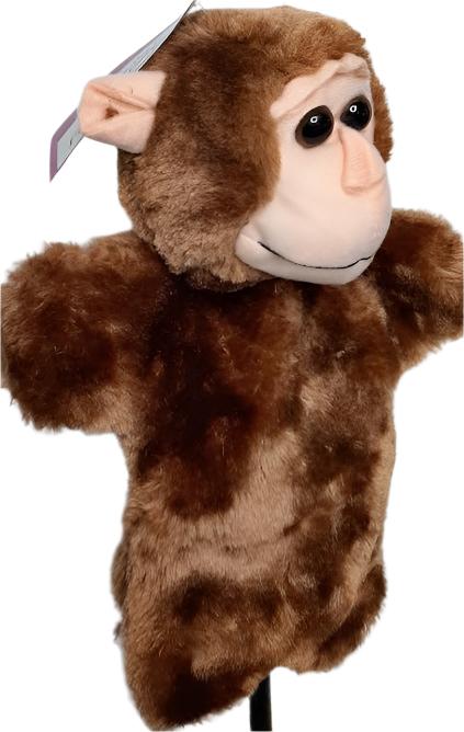 Children's Hand Puppet-Monkey-Brown-c067394 