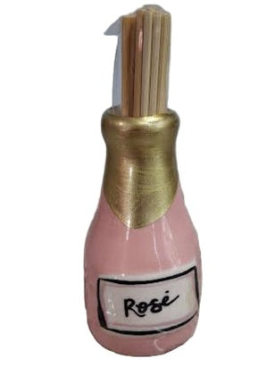  Tooth Pick Holder Ceramic Rose Wine 40430023r