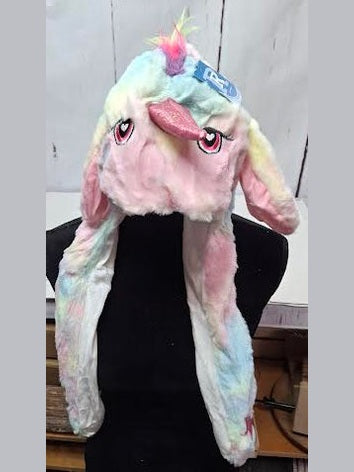 Children's Hat Multi Colored 20 Led Lights Flapping Ears Bunny/Unicorn 4Styles Wn78501
