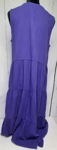 Dress-Sleeveless-Purple-Women's S-1681 