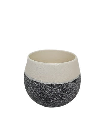 Planter Ceramic 3 Sizes White/Grey Farm House Cm2971