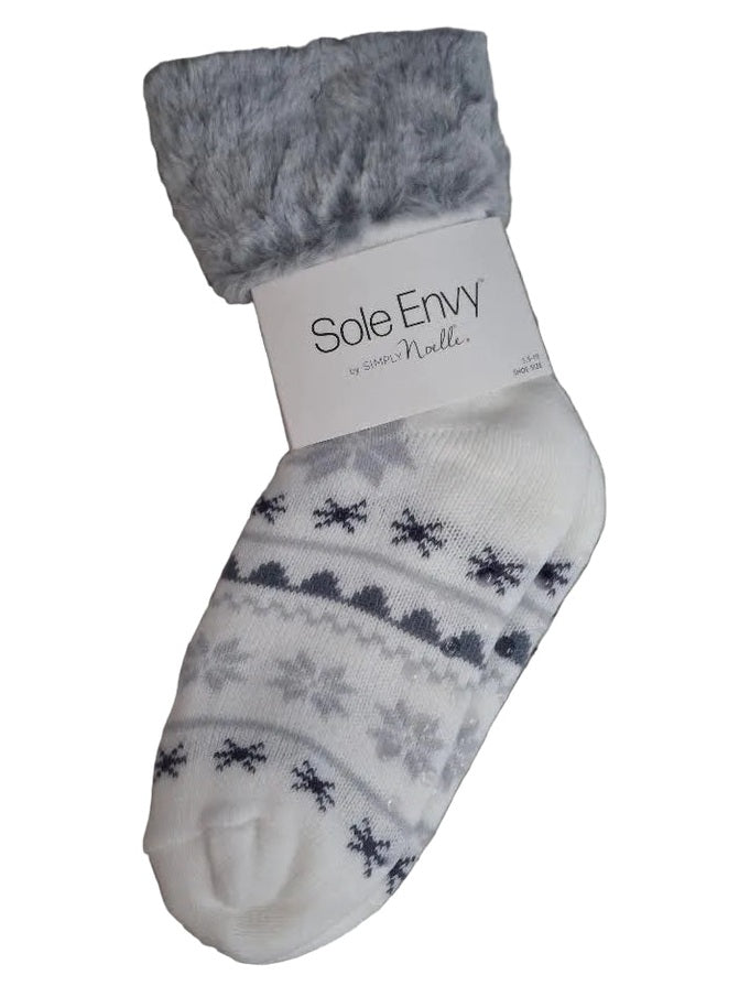  Sock Slipper Non Slip Fur Fringe Artic&nbsp; 3 Colors Fsock408