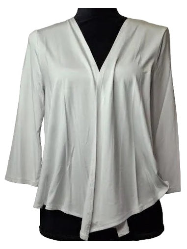 Cover Up/Bolero White 3/4 Sleeve  210-4762