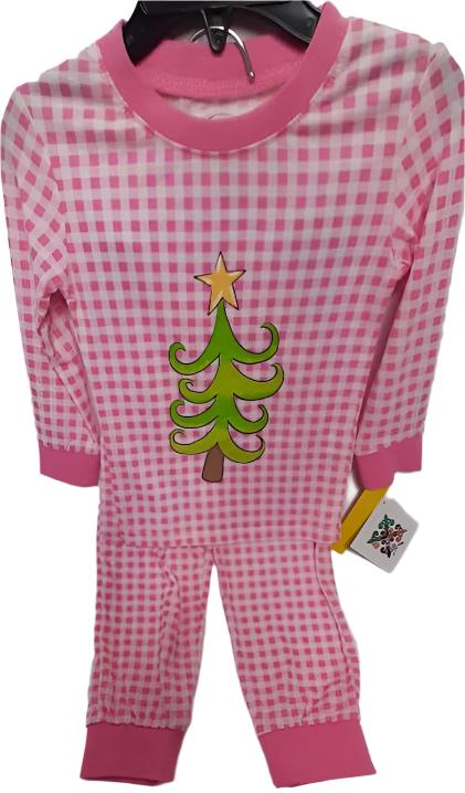 Pj  Pant/Shirt Set  Christmas Pink Plaid  Childs Xs Jm21963t 