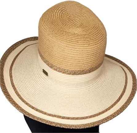 Hat-Tan-Paper Braid Floppy-Women's-HH2652B 