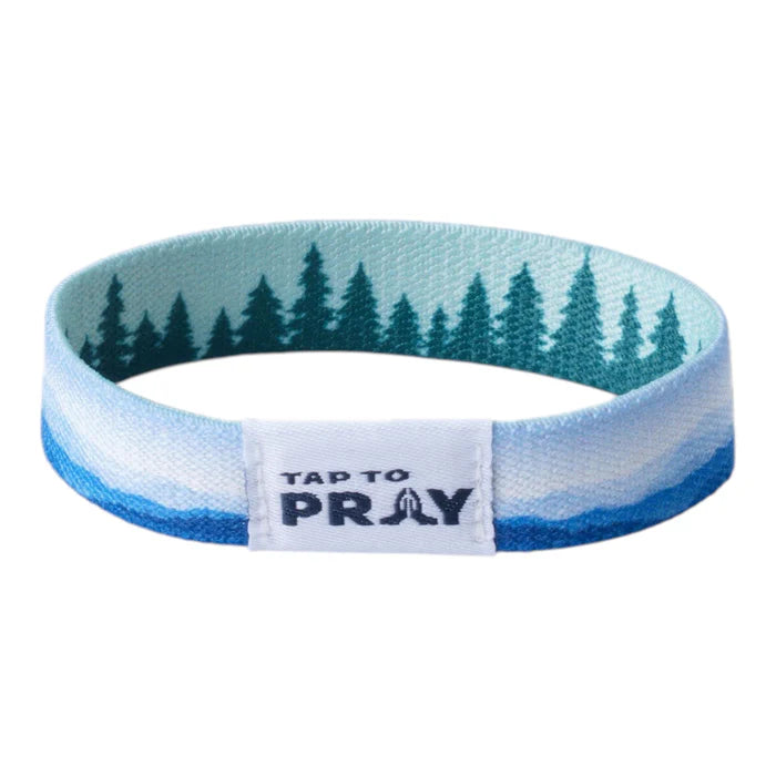 Bracelet Reversible Tap To Pray  Mountains & Forest 100-286