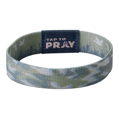 Versible- Bracelet Reversible&nbsp;Tap To Pray&nbsp; Waterfowl Green 100-358