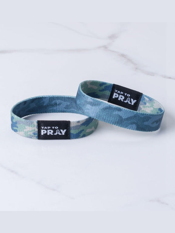 Bracelet&nbsp;Tap To Pray Camo Green &amp; Charcoal 100-36