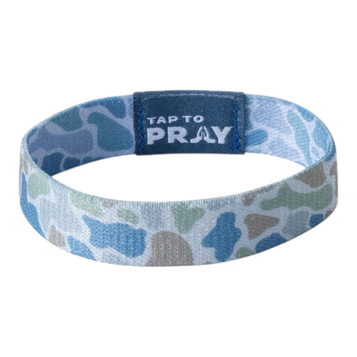 Bracelet Reversible Tap To Pray  River Rock Camo-Moss & Slate 100-367