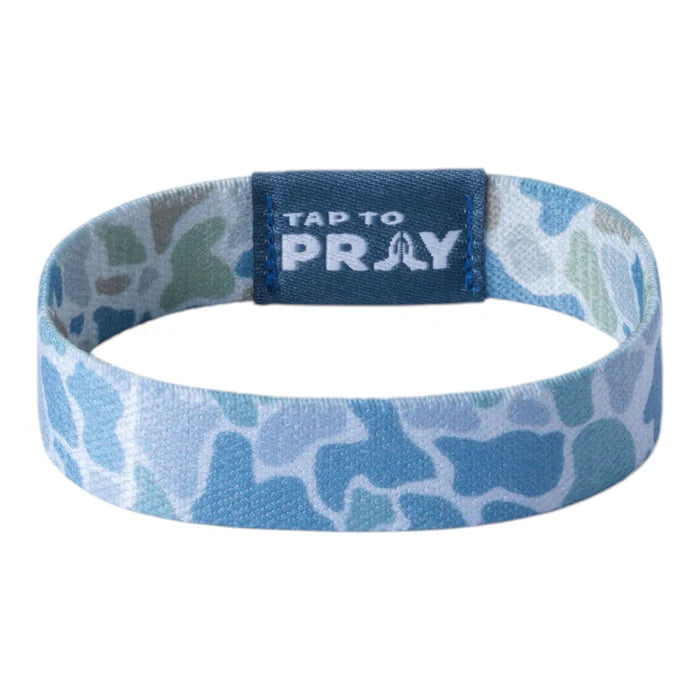 Bracelet Reversible Tap To Pray  River Rock Camo-Moss & Slate 100-367