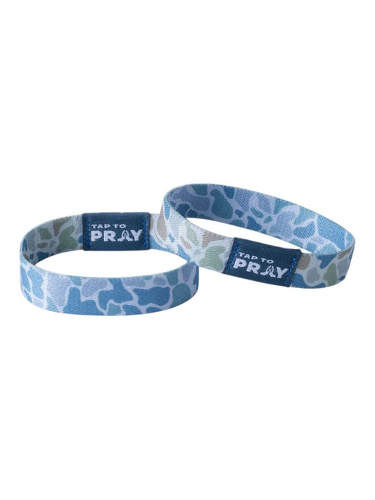 Bracelet Reversible Tap To Pray  River Rock Camo-Moss & Slate 100-367
