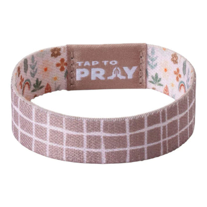 Versible- Bracelet Reversible&nbsp;Tap To Pray&nbsp; Prairie &amp; Plaid 100-402