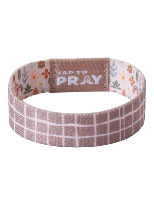 Versible- Bracelet Reversible&nbsp;Tap To Pray&nbsp; Prairie &amp; Plaid 100-402