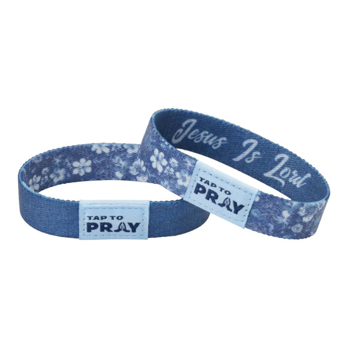 Bracelet Reversible&nbsp;Tap To Pray&nbsp; Wildflower Jesus Is Lord 100-598