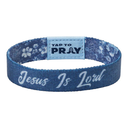 Bracelet Reversible&nbsp;Tap To Pray&nbsp; Wildflower Jesus Is Lord 100-598