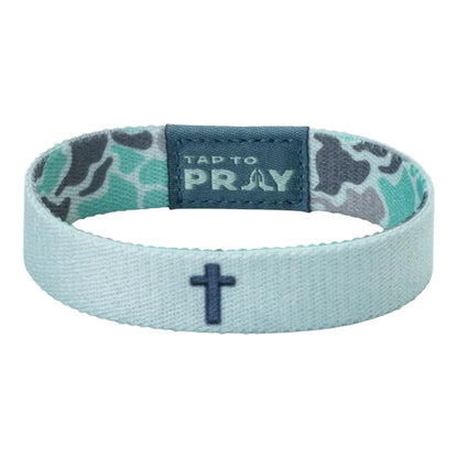 Bracelet Reversible&nbsp;Tap To Pray&nbsp; River Rock Camo-Mint 100-628