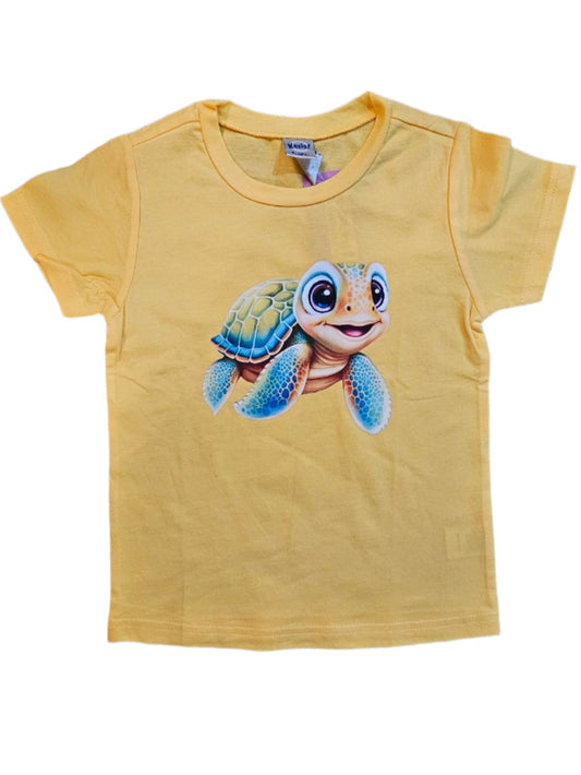  Tee Shirt Yellow Turtle Children's RTTSYTC