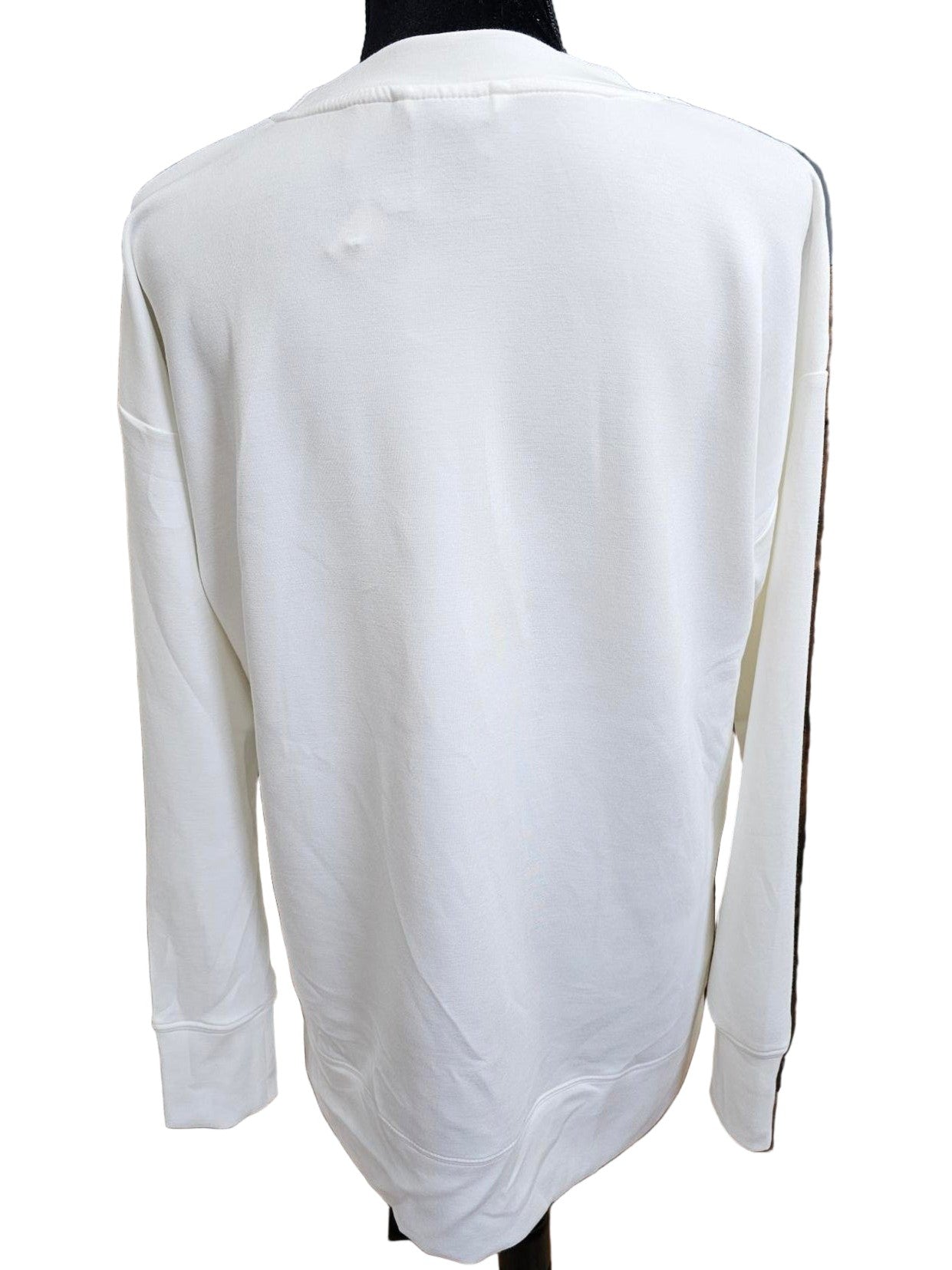 Low Crew Neck Modal Blend Tunic Length with Asheville Logo  #2128 Ivory