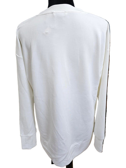 Low Crew Neck Modal Blend Tunic Length with Asheville Logo  #2128 Ivory