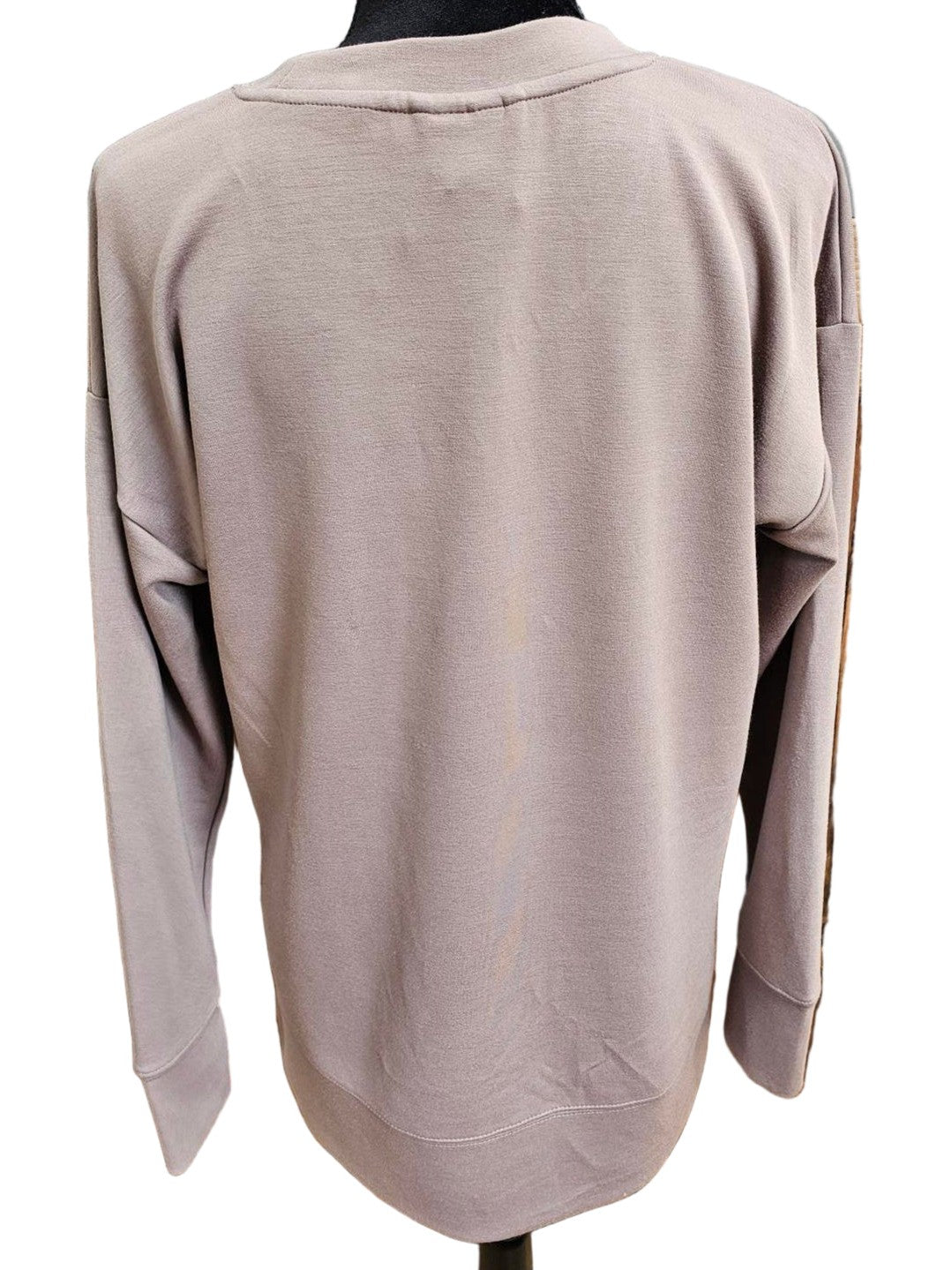 Low Crew Neck Modal Blend Tunic Length with Asheville Logo  #2128 Taupe