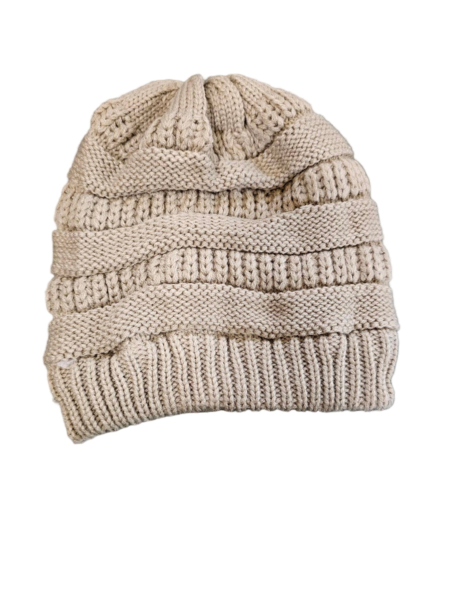 Hat Slouch Fleece Lined 3 colors Taupe, Cream or Black