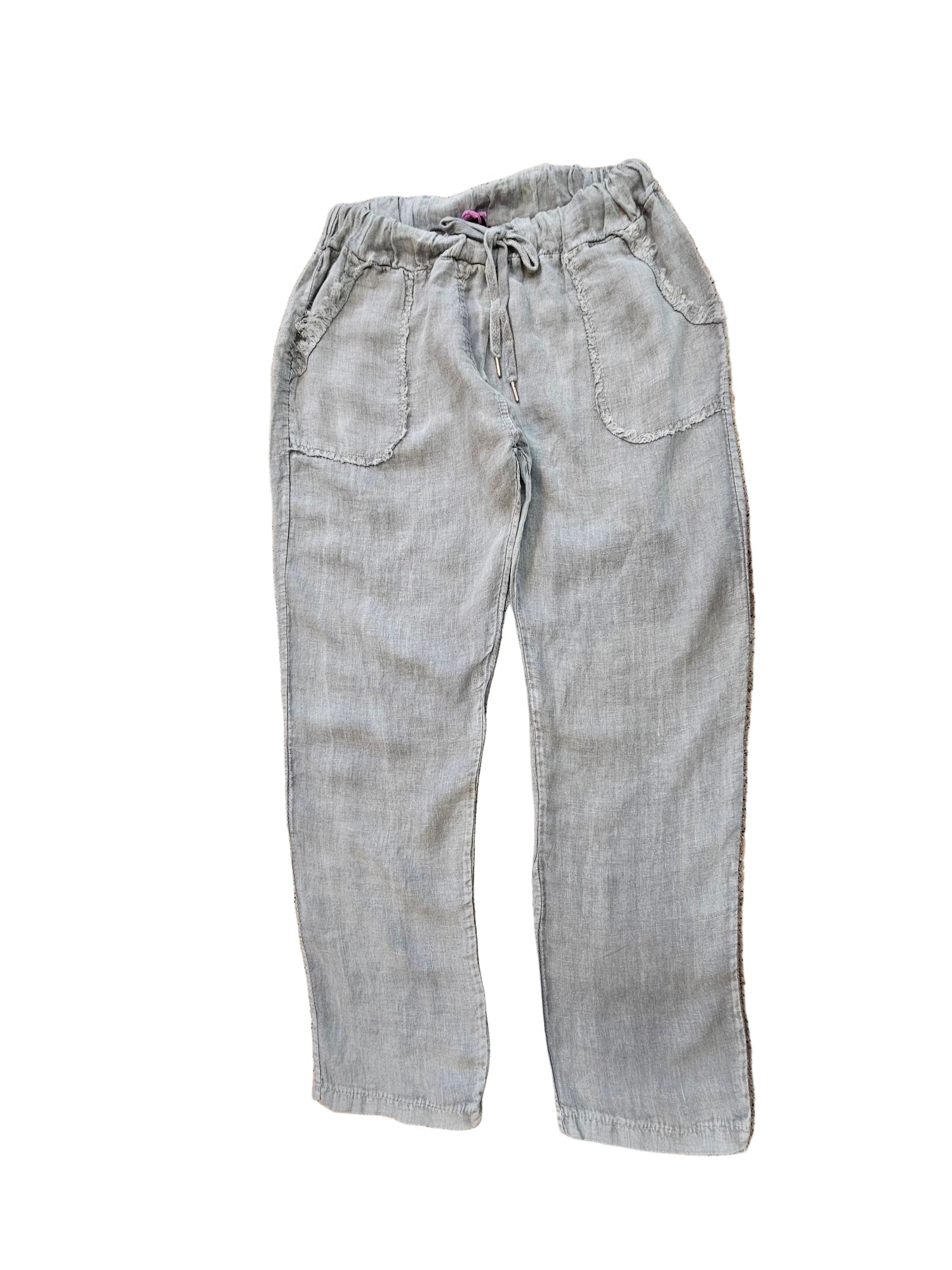 Pants Slate Blue  Color 100% Linen 50557A
