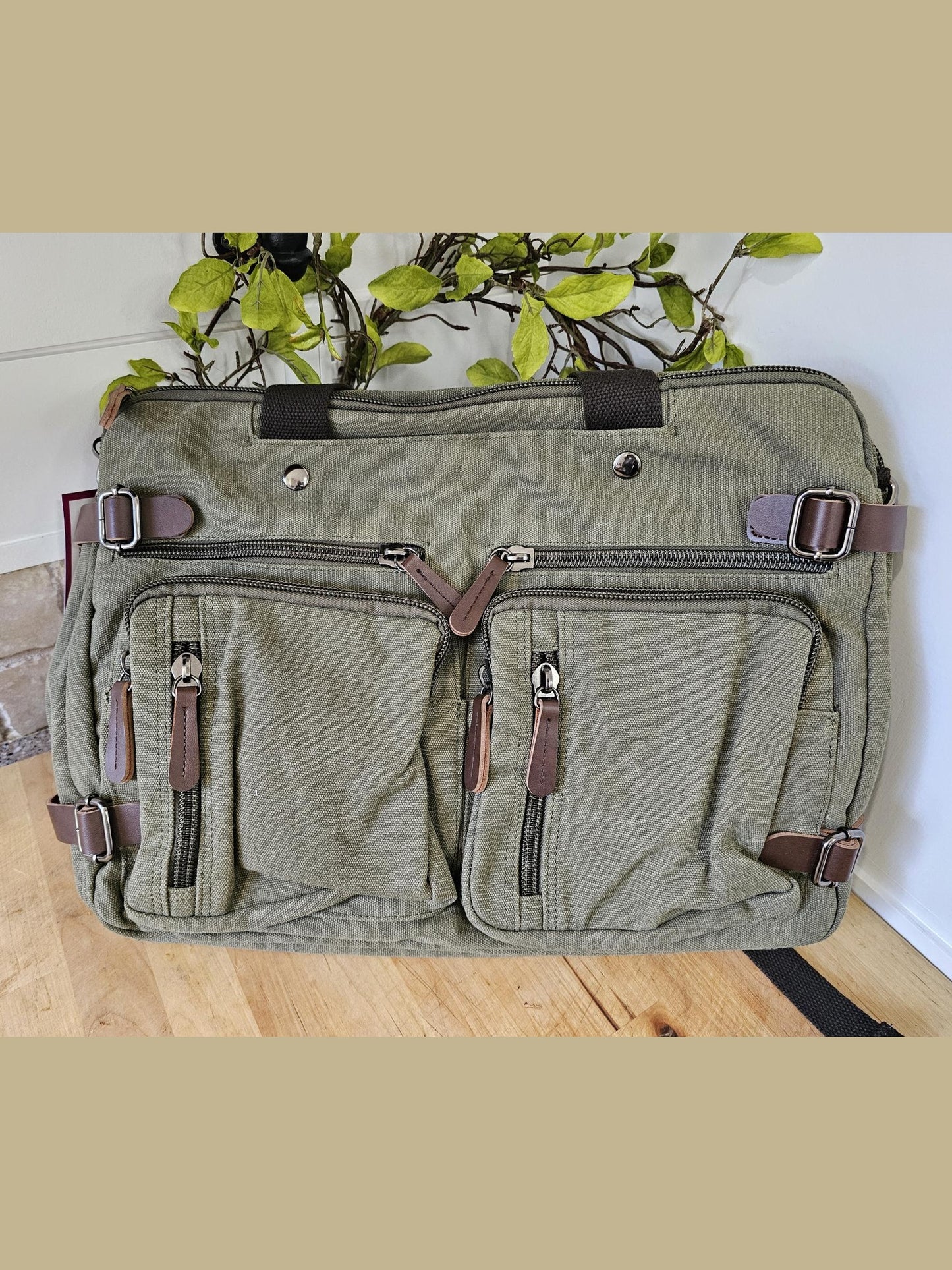 Messenger Bag / Back Pack  4 Colors Canvas / Leather GBMG8691