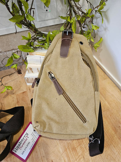Crossbody Canvas  / Leather 5 Colors Gbmg8824