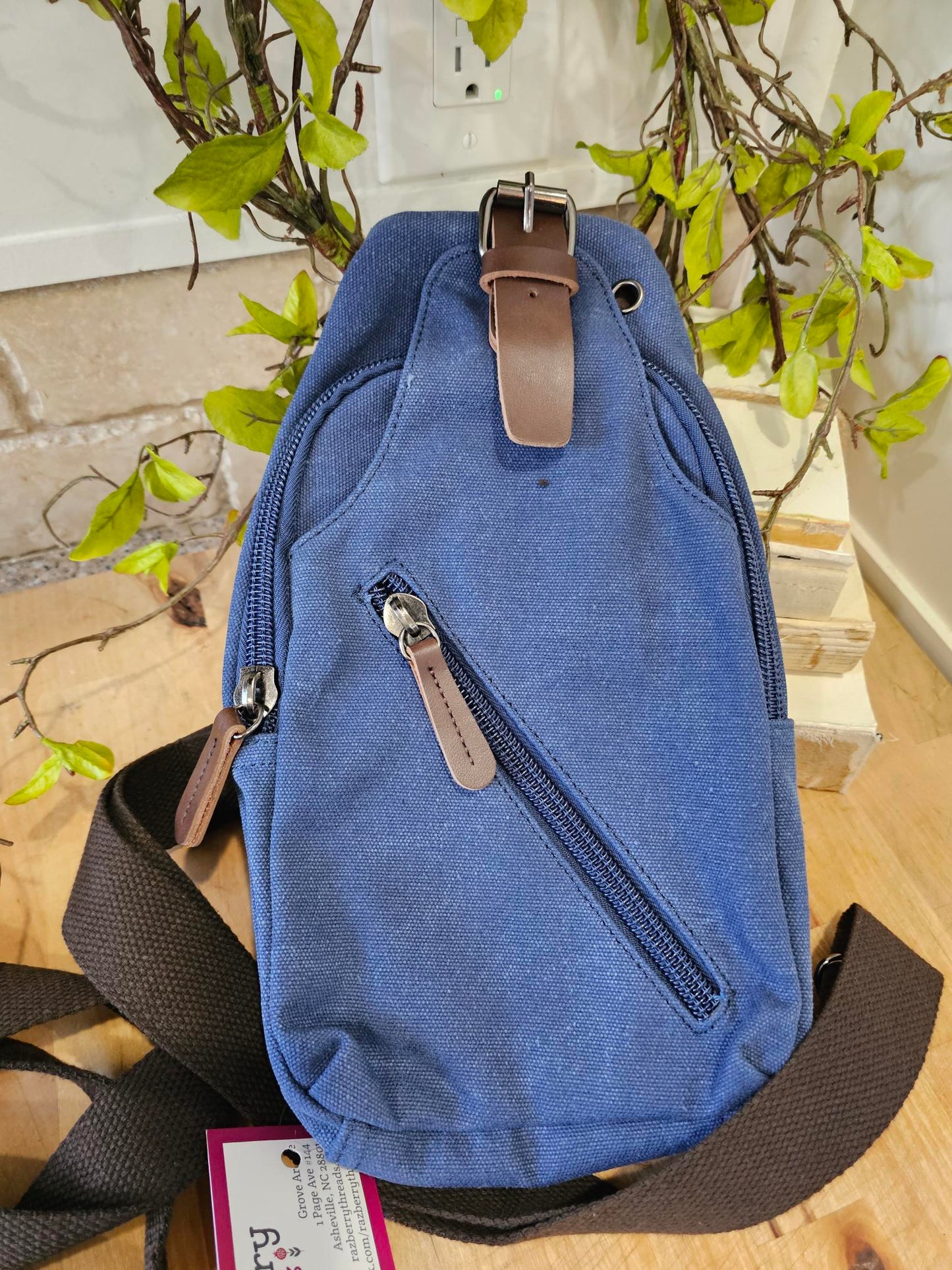 Crossbody Canvas  / Leather 5 Colors Gbmg8824