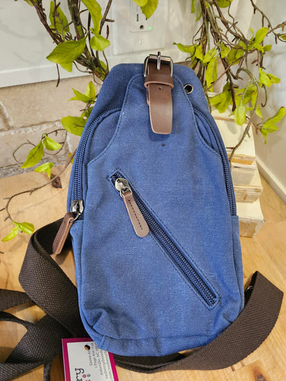 Crossbody Canvas  / Leather 5 Colors Gbmg8824