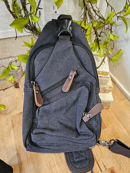 Crossbody Canvas / Leather 3 Colors Gbmg6166