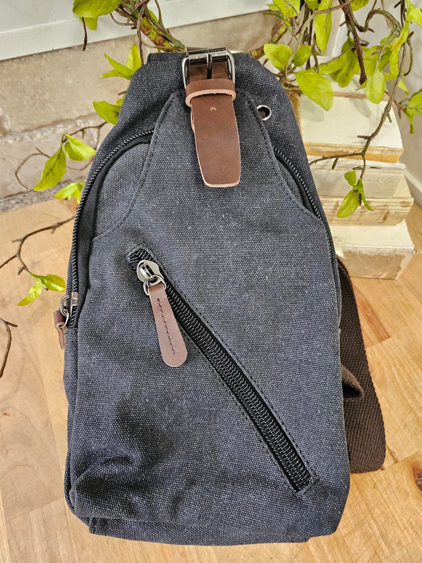 Crossbody Canvas  / Leather 5 Colors Gbmg8824