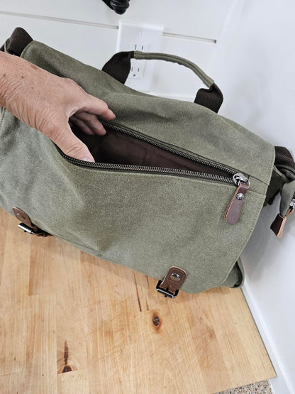 Messenger Bag 3 Colors   Canvas / Leather GBMG6158