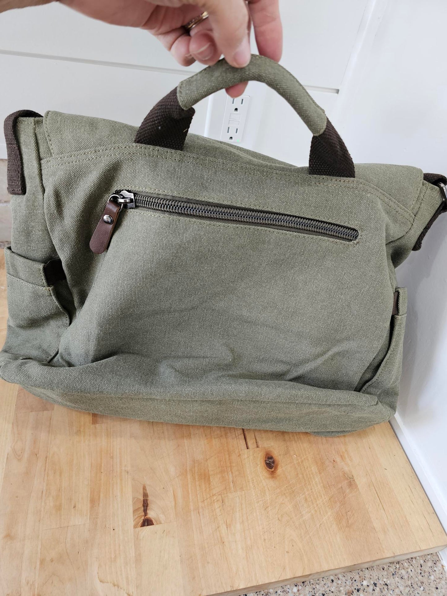 Messenger Bag 3 Colors   Canvas / Leather GBMG6158