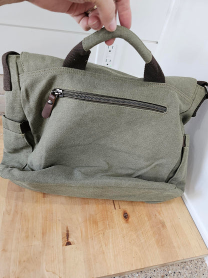 Messenger Bag 3 Colors   Canvas / Leather GBMG6158