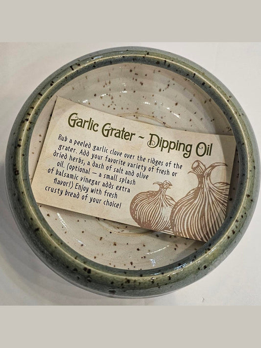 Garlic Grater   Pottery Locally Made In NC  Colors May Vary Due to Glazing
