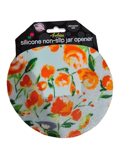 95 Jar Opener  Multi  Colored Peach Flowers