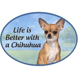 Car Magnet - Chihuahua Tan 