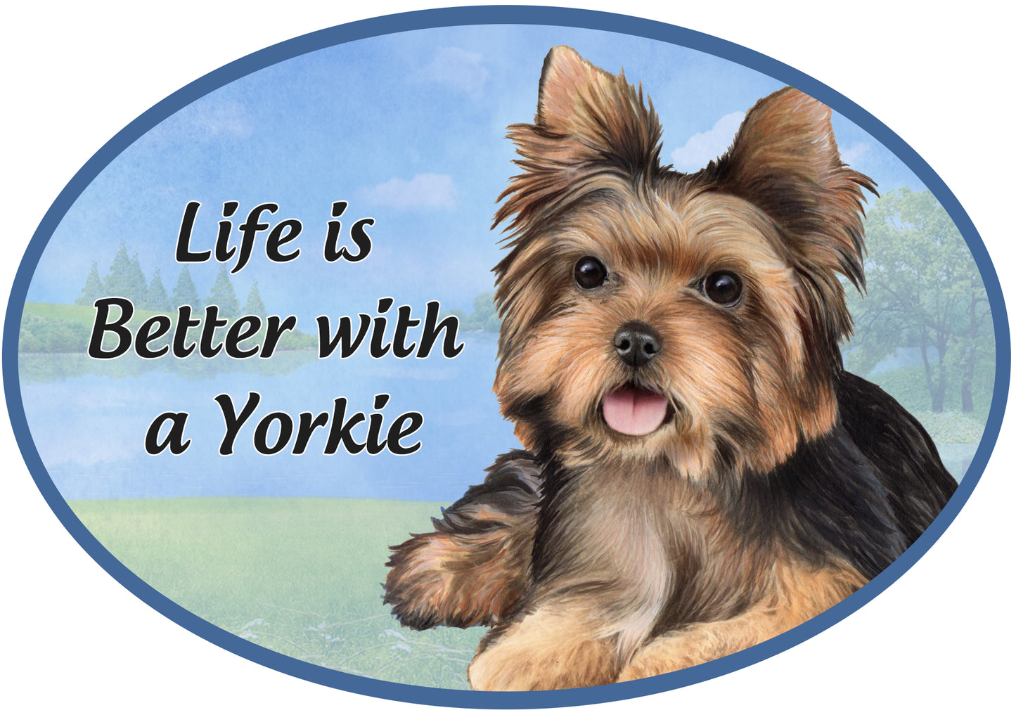 Car Magnet   Yorkie Pup Dog    1001-107 