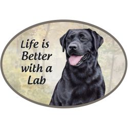 Car Magnet - Labrador Black-Dog - 1001-21 