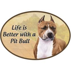 Car Magnet   Pit Bull Dog   1001-26 