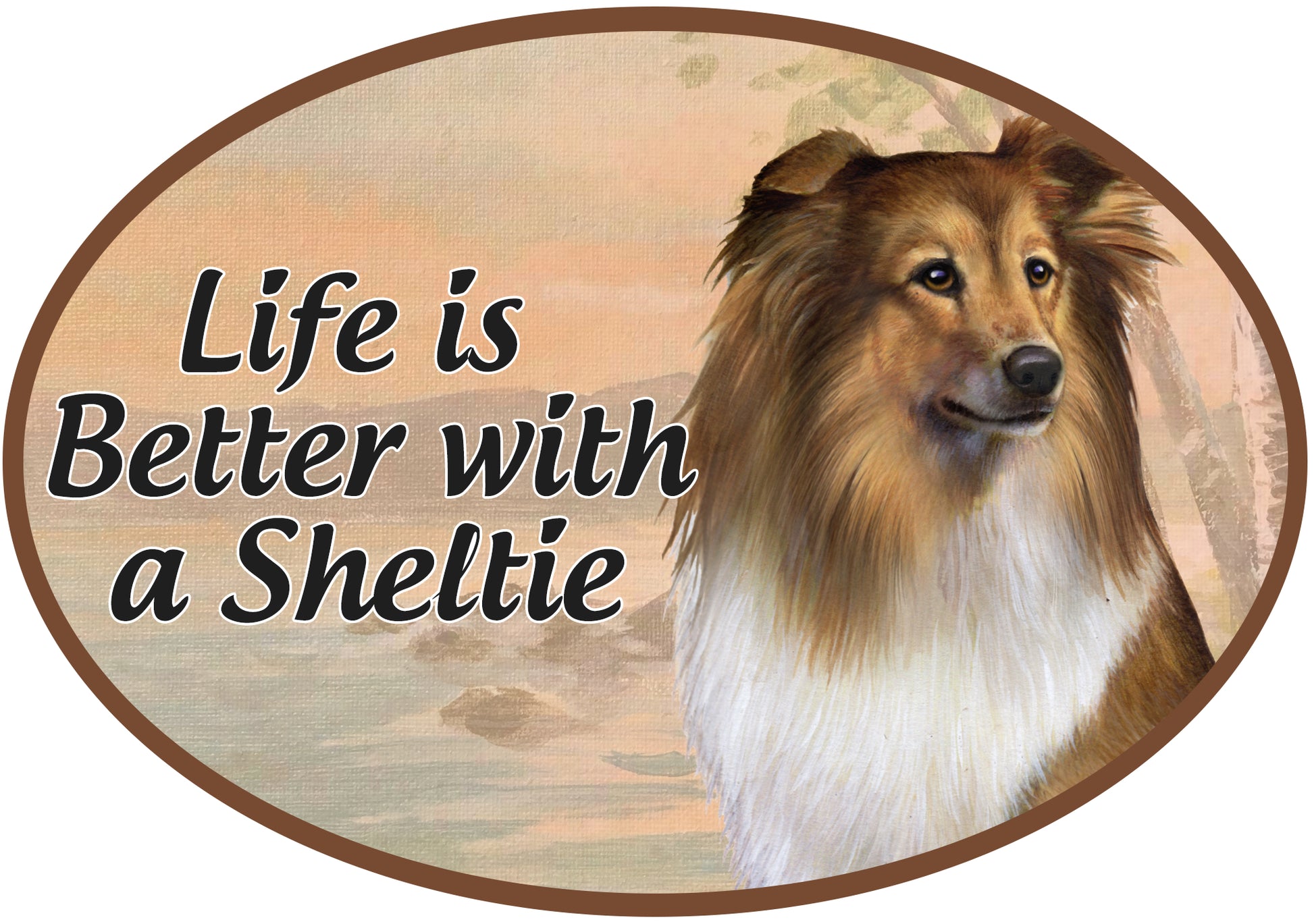 Car Magnet   Sheltie Dog   1001-37 