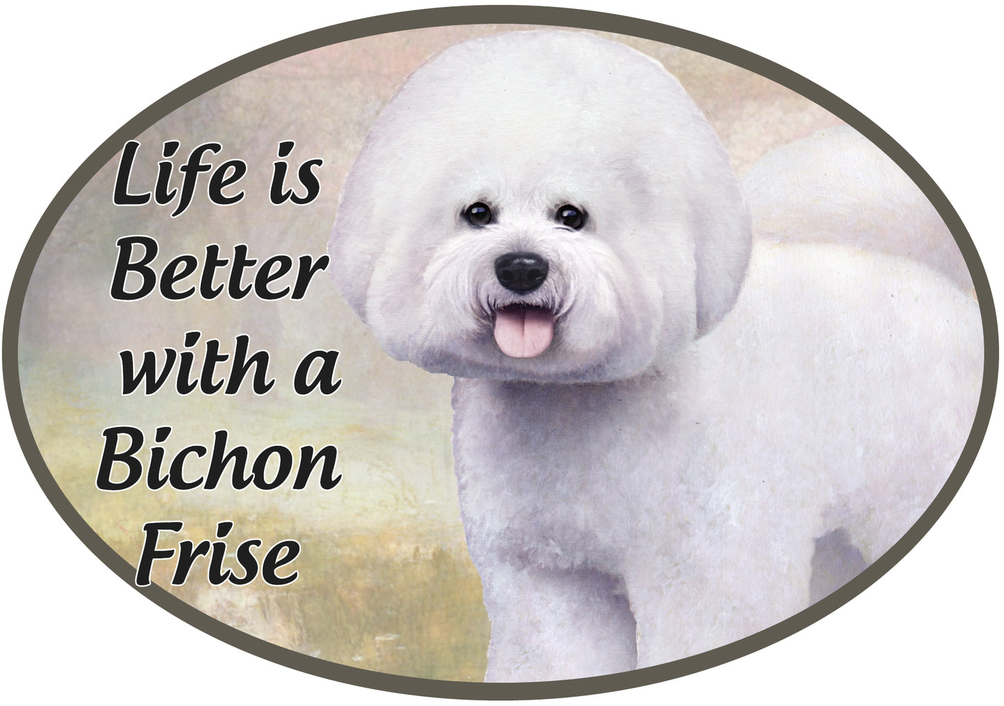 Car Magnet   Bichon Frise Dog   1001-4 